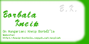 borbala kneip business card